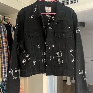 Black Graphic Women's Jacket
